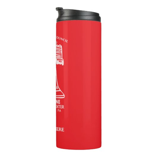Water Bottle - Red (Personalized) Thermosbecher (Nach rechts gedreht)