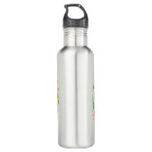 Water Bottle-Spring Floral Drinkware Edelstahlflasche (Rückseite)