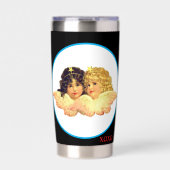 WATER BOTTLE TUMBLER TWIN ANGELS XOXO  THERMOBECHER (Vorderseite)
