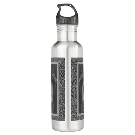 Water Bottle Vintag Deko Tänzer Edelstahlflasche (Rückseite)