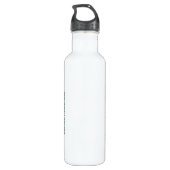 Water Bottle - White Edelstahlflasche (Rückseite)