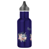 Water Bottle with Bold Floral Motif and Heartfelt  Edelstahlflasche (Links)