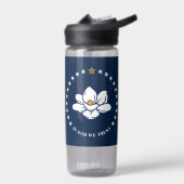 Water bottle with flag of Mississippi, USA Trinkflasche (Links)