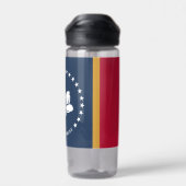 Water bottle with flag of Mississippi, USA Trinkflasche (Rückseite)