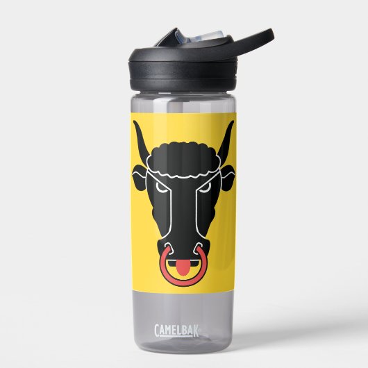 Water bottle with flag of Uri, Switzerland Trinkflasche (Links)