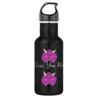 Water Bottle with Floral Pattern and Mother's Day  Edelstahlflasche