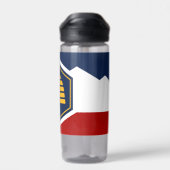 Water bottle with new flag of Utah, USA Trinkflasche (Rückseite)