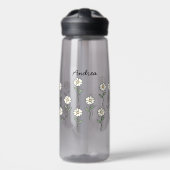Water bottle with pretty daisy flowers trinkflasche (Vorne)