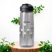 Water bottle with pretty daisy flowers trinkflasche