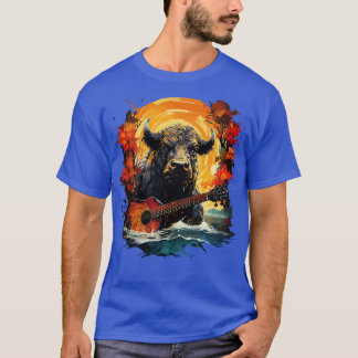 Water Buffalo Gitarre spielen T-Shirt