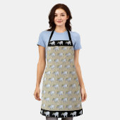 Water Buffalo Illustration Chinesisch Ox Year MAp Schürze (Getragen)