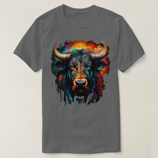 Water Buffalo Rainbow T-Shirt (Design vorne)