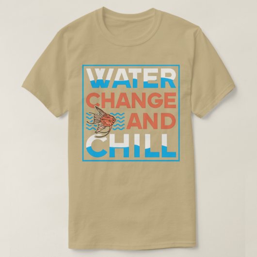 Water change and chill Aquarist Koi Fish Lover T-Shirt (Design vorne)