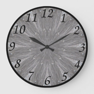 Water Clock - Natural Große Wanduhr