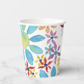 Water Color Flowers Paper Cup Pappbecher (Rückseite)