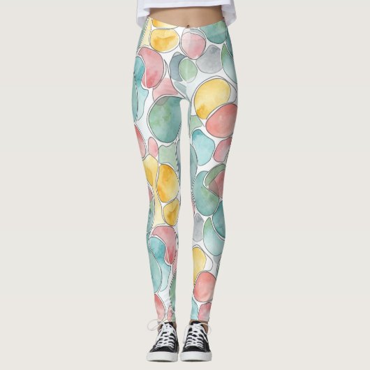 Water color pattern leggings (Vorderseite)