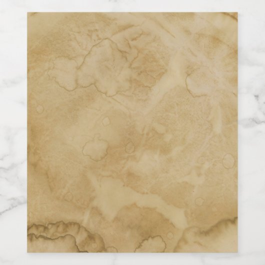 Water Damage Vintage Paper Texture Weinetikett (Einzelnes Label)