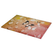 Water Dew and Butterflies Schneidebrett (Ecke)