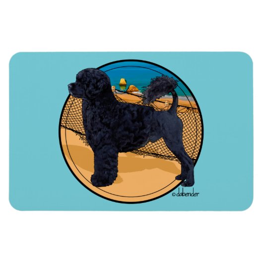 Water Dog Algarve Magnet (Horizontal)