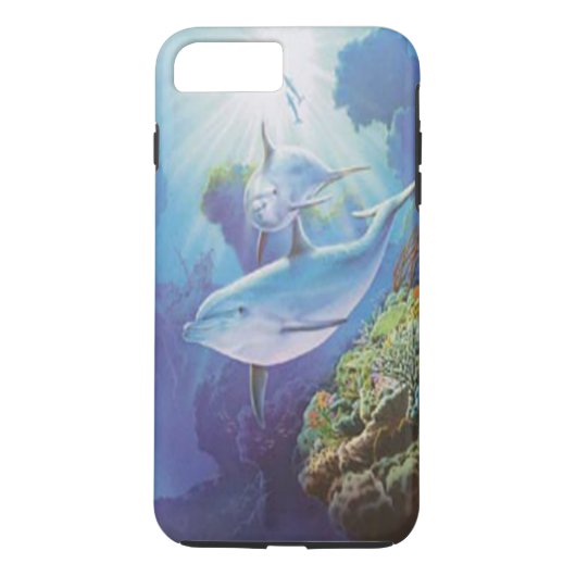 Water Dolphin iPhone 7 Fall Case-Mate iPhone Hülle (Rückseite)