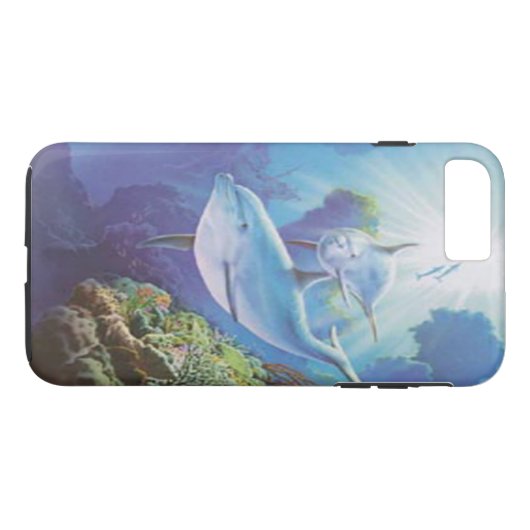 Water Dolphin iPhone 7 Fall Case-Mate iPhone Hülle (Rückseite (Horizontal))