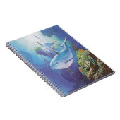 Water Dolphin Spiral Notebook Notizblock (Rechte Seite)
