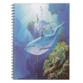Water Dolphin Spiral Notebook Notizblock (Vorderseite)