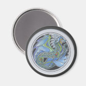 Water Dragon Magnet (Vorderseite/Rückseite)
