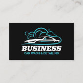 Water Drop Blue Car Wash Professional Visitenkarte (Vorderseite)
