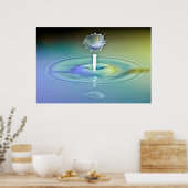 Water Drop Collision Poster (Küche)
