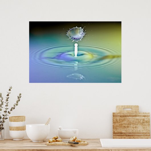 Water Drop Collision Poster (Küche)