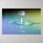 Water Drop Collision Poster (Vorne)