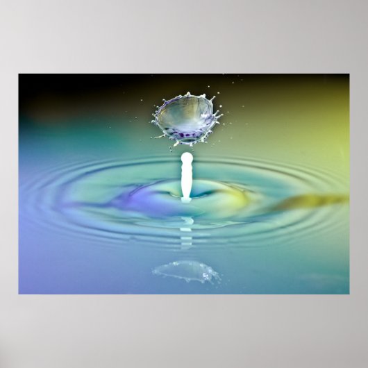 Water Drop Collision Poster (Vorne)