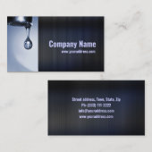 "Water Drop Plumber Business Card" Visitenkarte (Vorne/Hinten)