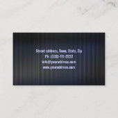 "Water Drop Plumber Business Card" Visitenkarte (Rückseite)