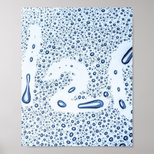 Water Drop Splash H2O Poster (Vorne)