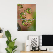 Water Droplet Reflektion Poster (Heimbüro)