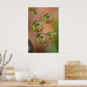 Water Droplet Reflektion Poster (Küche)
