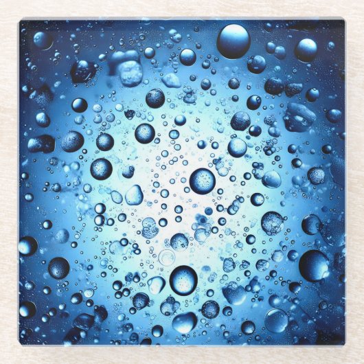 water droplets glasuntersetzer (Vorderseite)