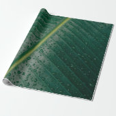 Water droplets on banana leaf geschenkpapier (Ungerollt)