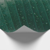 Water droplets on banana leaf geschenkpapier (Ecke)