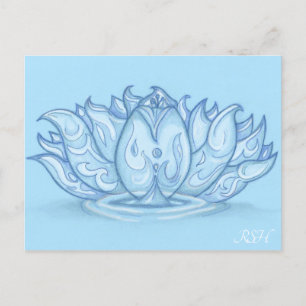 Water Elemental Lotus Postkarte