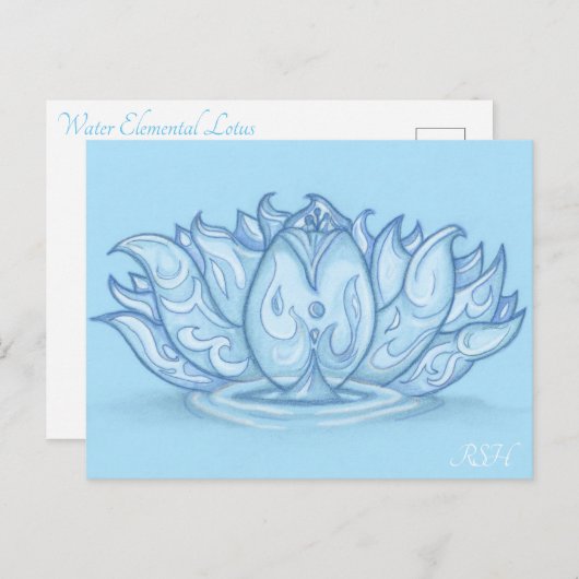 Water Elemental Postkarte (Vorne/Hinten)