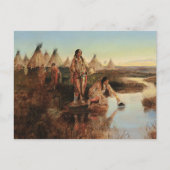 Water For Camp By Charles Marion Russell Postkarte (Vorderseite)