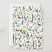 Water Garden Floral Bridal Shower Cute CUSTOM  Einladung (Rückseite)