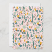 Water Garden Floral Bridal Shower Cute CUSTOM  Einladung (Rückseite)