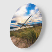 Water | Glen Lake Sleeping Bear Dunes Michigan Große Wanduhr (Winkel)