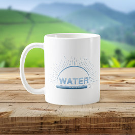 Water Good Day Blue Minimal Mug Kaffeetasse