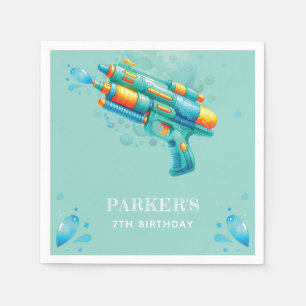 Water Gun Summer Boy Geburtstag Personalisiert Serviette