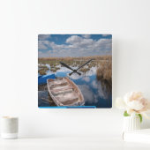 Water | Kayseri Turkey Quadratische Wanduhr (Zuhause)